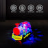 Music Train Toy with LED Light - Colorful Moving Transparent Gears for Kids, Tummy Time Crawling Baby Toys