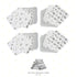 20-Piece Set Spasilk Washcloth for Newborn Boys and Girls, Soft Terry Baby Washcloths, Baby Essentials, Gray Celestial