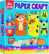 KRAFUN My First Safari Animal Paper Craft Kit, 16 DIY Arts and