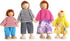 Lovely Happy Family Dolls Playset, Wooden Figures Set of 7 People with Dog for Kids Children Toddlers Dollhouse Pretend