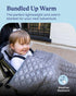 Packable Goldbug Baby Blanket for Strollers & Car Seats - Weather-Resistant Shell - Warm Fleece Lined