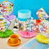 Blulu 6 Pieces Happy Birthday Table Decorations, Colorful Paper Honeycomb Birthday Centerpieces