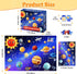 Kazmido 4 Packs 100 4-6 6-8 8-10, 3-5 4-6 5-8, 100 15"x10" Piece Puzzles for Kids Ages USA World Map Kids Puzzles Ages