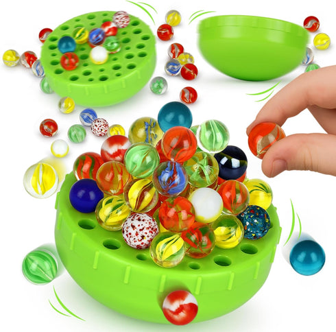 50 1-4 6+ Funwares WobbleBall Marble Balance Game, Marbles Included, Skill & Dexterity Games for Kids & Adults, Family