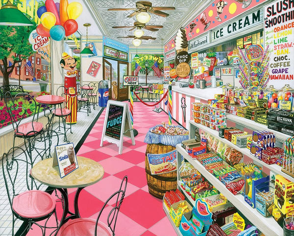 White Mountain 1000 Piece Jigsaw Puzzle Summer Desserts and Sweets Puzzles with