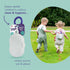 doddl Toddler Travel Utensil Case, Fits Toddler Fork, Spoon and Knife Sets, Clips to Bags & Strollers, Dishwasher Safe