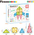 PicassoTiles Travel Size Magnet Building Blocks Toy Set - Mini Diamond Magnetic Construction Block Sensory Toys