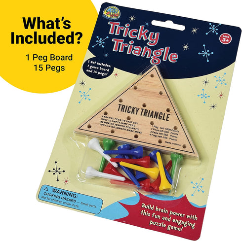 U.S. Toy Tricky Triangle Game - Assorted Travel Games, MU845