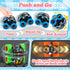 Monster Truck Toys for Boys, 4 Pack Push and Go Flip Stunt Pull Back Cars, Race Cars Party Favors, Birthday Gifts