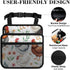 PPIKTC Spacious Hanging Auto Seat Organizer with Ventilated Mesh Pockets for Wet Wipes and Baby Supplies, Chicken