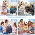 SHITIESHOU Backpack 19 Diaper Bag Baby Bag for Mom Dad with Changing Pad, Pockets, Large Waterproof Travel Baby Girl