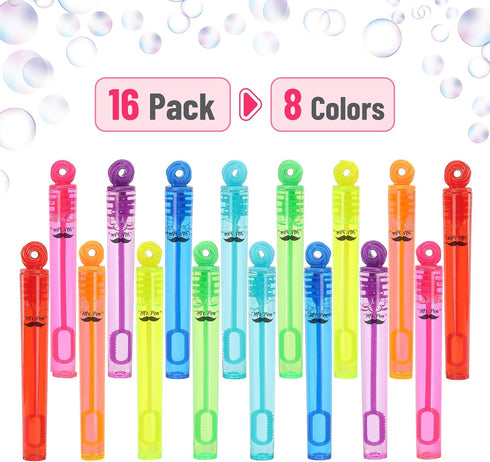 Mr. Pen- Mini Bubble Wands, 4 Inch, 16 Pack Colorful Party Favors for Kids