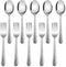 E-far Toddler Forks and Spoons Set, 10-Piece Stainless Steel Safe Silverware for Self Feeding, Dishwasher Safe
