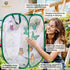 SunGrow Foldable Butterfly Habitat - 24" Cage for Caterpillars, Create Butterfly Farm for Breeding Green