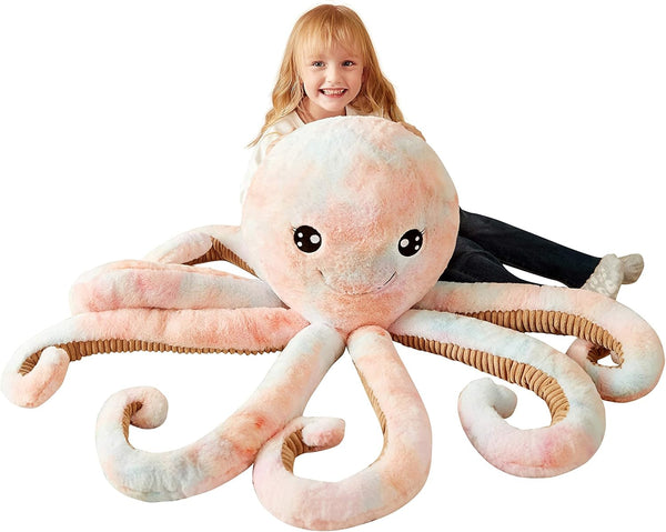 IKASA Giant Octopus Stuffed Animal Jumbo Plush Toy,30" Soft Toys Large Cute