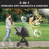2-in-1 UPF50+ Bemece Durable Baby Mosquito Net with Sunshade for Stroller, Universal Mosquito for Stroller with Two-Way