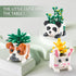 Succulent Flowers Building Blocks Set for Adults, Botanical Collection of Animal Bonsai Kits, Creative Presents for