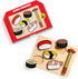 Mudpuppy Sushi Friends: Wooden Tray Puzzle with 6 Sushi Shaped Pieces
