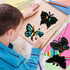 Sratte 120 Pcs Butterfly Scratch Cards, 12 Styles Rainbow Spring Crafts, Kids' Paper Craft Kits for DIY Decoration