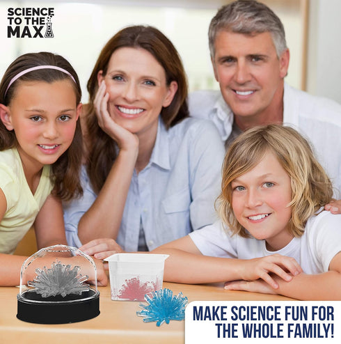 Crystal Growing Kit for Kids - STEM Science Kit for Boys and Girls, 3 Display Crystal Dome Displays, Educational Kit