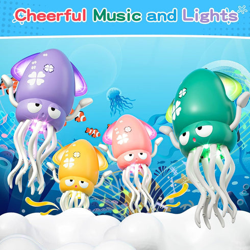 MACALOCA Tummy 3-6 6-12 12-18 1st Dancing Squid Baby Toy, Dancing Octopus Time Toys for Toddlers, Infant Crawling
