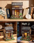 Book Nook Kit, DIY Miniature House Kits for Adult and Teens, Dollhouse Tiny Booknook Garden House Bookshelf, DIY Craft