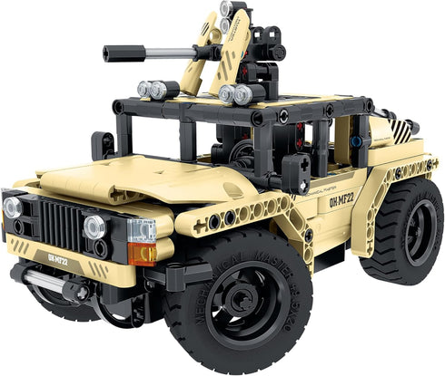 STEM Car Toy Building Kit - Remote Control 2in1 Armed Off-Roader for Age 6+, 370 Pcs DIY Engineering Toy