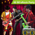 Inflatable Rock Star Toy Set - 8 Pack Inflatable Instruments Party Props for 80's 90's Party Decorations