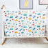 Cozy 6-Layer 43x43 Inch Luxury Muslin Baby Blanket, Swaddle, Cotton Receiving Blanket for Newborn Infant, Lightweight