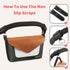 Universal Fit Non-Slip Stroller Caddy Organizer with Brown Cover