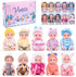 Vueos 10pcs Set 4 Inch Reborn Baby Dolls - Open Eyes Realistic Baby