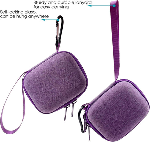 Hard Carrying EVA Case for Bitzee Interactive Toy, Protective Storage for 15 Animals Virtual Electronic Pet (Purple)