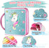 Set 4 5 6 7 8 9 10 Set 4-6-8 Unicorn Washable Markers with Glitter Pencil Case, Art Supplies for Kids Ages Years Old