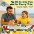 OAR Set 35PCS 38 Magnetic Building Blocks for Kids, Mini Travel Magnetic Blocks with Portable Iron Storage Box, STEM