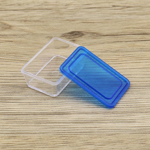 eMagTech 4Pcs Dollhouse Food Storage Box, 1/6 1/12 Scale Bento Box Mini Fresh Box for DIY Making in Blue