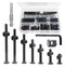 cSeao 100pcs M6 Baby Bed Crib Screws Black Hex Socket Cap Barrel Screws