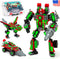 JITTERYGIT Mech Building Robot Glow in The Dark Action Figure Toy Set, Cool Space Super Hero Gift for Boys, Girls, Teen