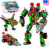 JITTERYGIT Mech Building Robot Glow in The Dark Action Figure Toy Set, Cool Space Super Hero Gift for Boys, Girls, Teen