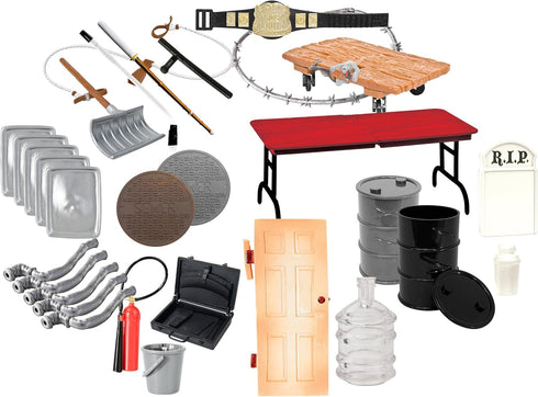 30 Piece Massive Wrestling Figure Accessory Pack