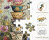 PPuzzling 1000 Vintage Flower Cup Puzzle for Adults Pieces, Nature Challenging Spring Floral Plant Puzzles, Retro Cups