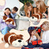 Vertintong 17.7" Soft Dog Plush - Huggable Stuffed Animal Pillow for Kids Birthday Gift - Large Cuddle Puppy Toy