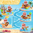 100PCS Set 3 4 5 6 7 8 9 10 ToyUnited Magnetic Blocks - Build Pirate-Ship World - Magnetic Building Cube Stacking, STEM