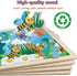 Wooden Puzzles for Kids Ages 4-6, 6 Packs 30 PCs Jigsaw Puzzles for Learning Educational Toys for Boys and Girls