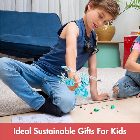 Build Your Own Airplane Model Kits - AirBit Transport STEM Toys for Boys & Girls Ages 8-12, Educational Building Toys