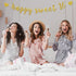 Happy Sweet 16 Banner - Gold Glitter Happy 16th Birthday Party Decorations, Cheer to 16 Years