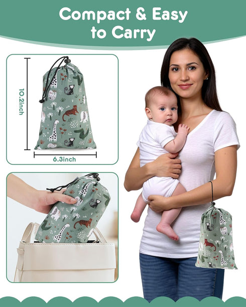 3-Point Baby High Chair Cover Restaurant with Strap Pads & Harness, Machine Washable, Waterproof Portable Highchair