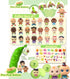 Pea Pod Babies Bundle (Set of 4) - Collectible Mystery Surprise Toys with Mini Baby, Clothing, Accessories