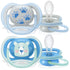 6-18 4 Pack, SCF085/09 Philips AVENT Ultra Air Pacifier, Months, Bear/paw