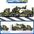 3 4 5 6 3 1 SpringFlower Army Truck Boy Toys, Vehicle Car Toy Brithday Gifts, in Extra Large Transport Truck