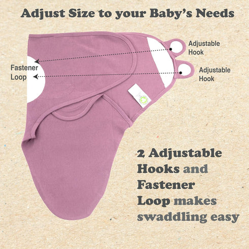 4-Pack 0-3 Cozy Bublo Baby Swaddles for Newborns Infant Swaddles Months Adjustable Swaddle Sleep Sack with Zipper Soft